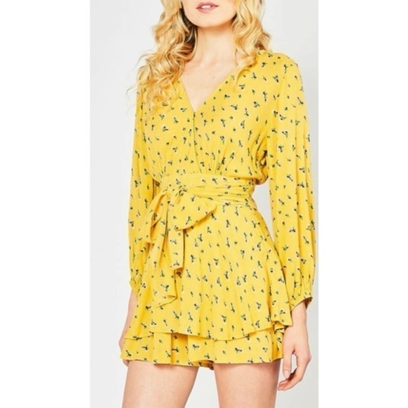 Entro Yellow floral Romper | size small & large - Picture 1 of 6